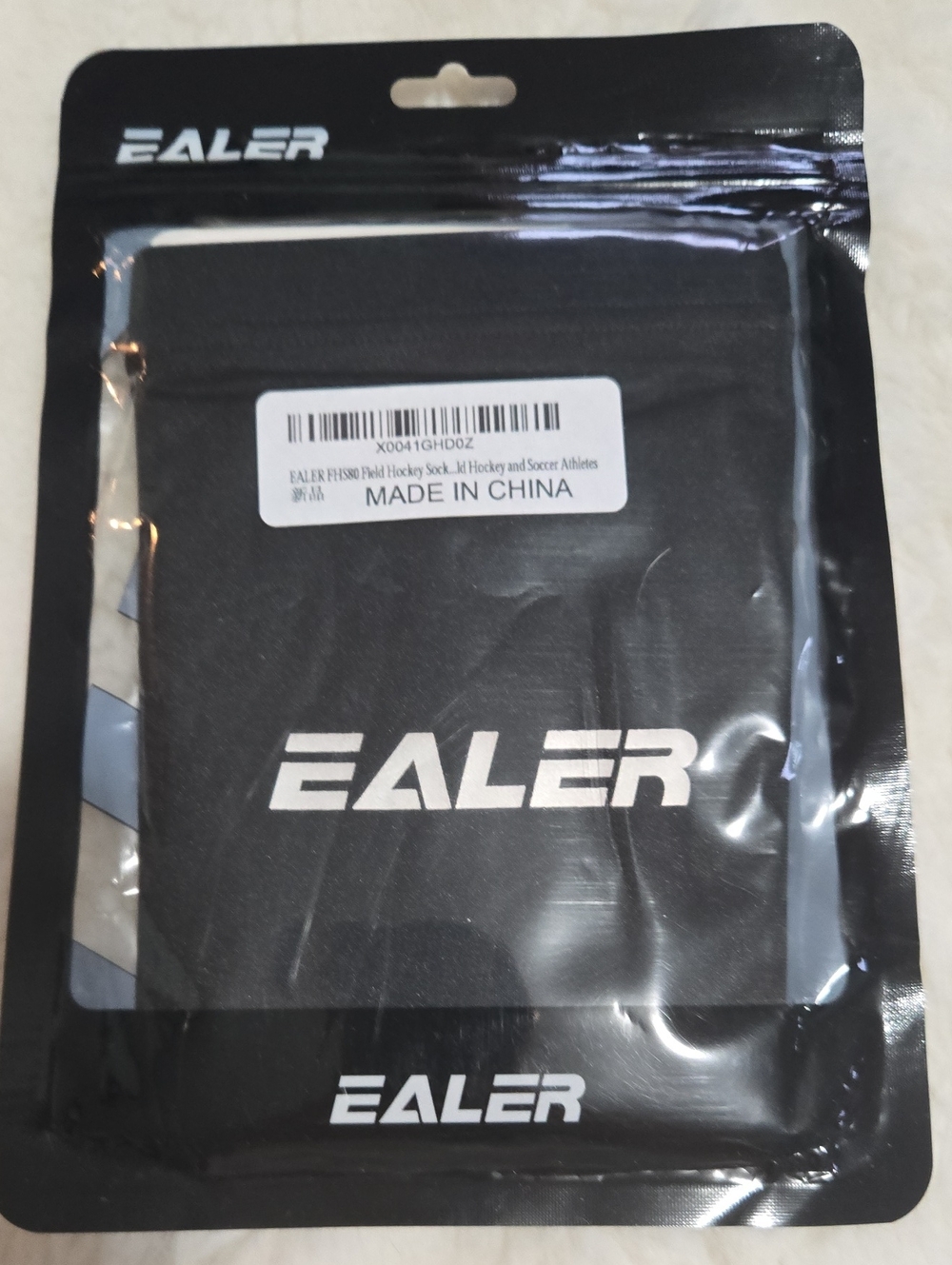EALER Black Field Hockey Socks